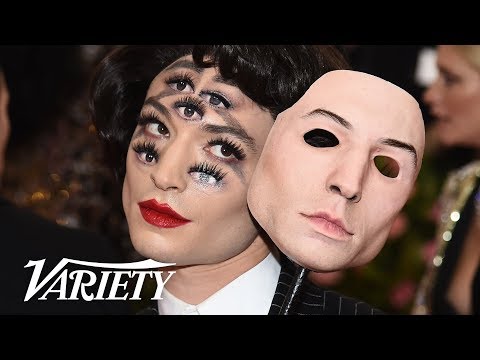 Ezra Miller&#039;s Met Gala Mask Costume