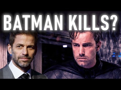 Why Zack Snyder is Wrong About Batman Killing