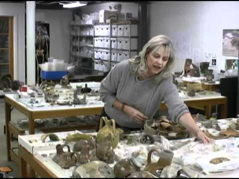 Senior curator discussing artifacts from Jamestown&#039;s first well