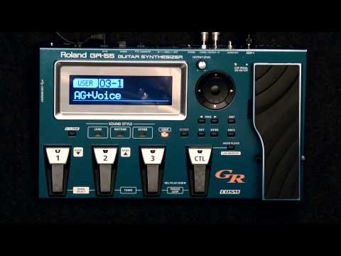 GR-55 Guitar Synthesizer Demo (part 1)