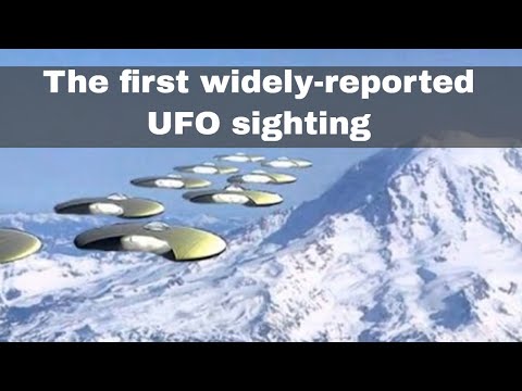 24th June 1947: The first widely-reported UFO sighting was made by private pilot Kenneth Arnold