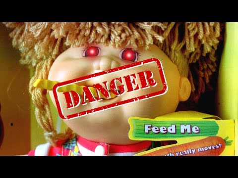 Snacktime Cabbage Patch Kid Doll Eating Hair - Most Dangerous Banned Kids Toy Ever