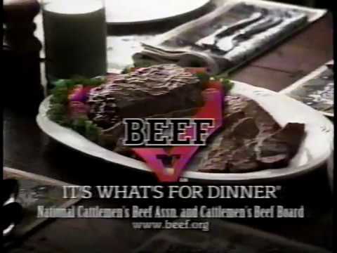 Beef It&#039;s What&#039;s For Dinner 90s Commercial (1999)
