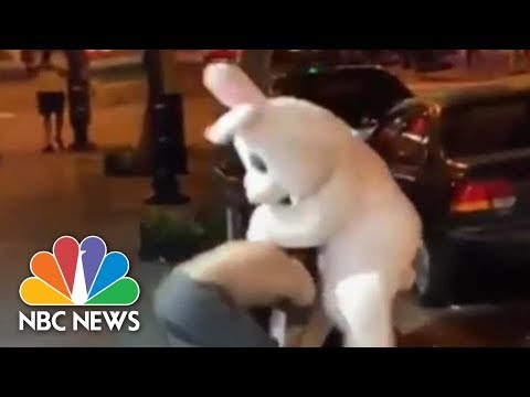Easter Bunny Fights In Defense Of Woman Outside Orlando, Florida Bar | NBC News