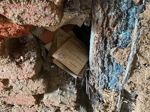 Nazi Artifacts FOUND in a WALL #shorts