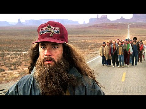 Forrest Gump runs across America for 1170 days and 16 hours