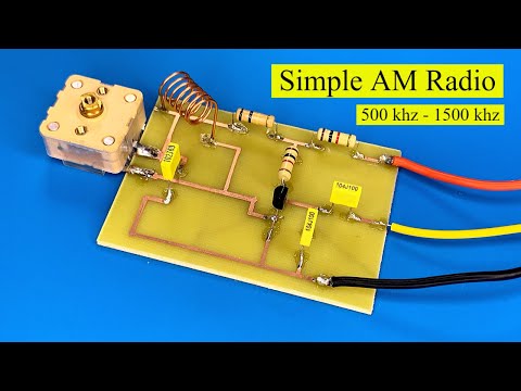 make a simple AM radio , receives all international radio stations