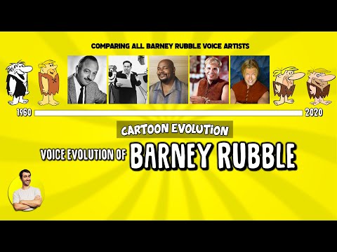 Voice Evolution of BARNEY RUBBLE (FLINTSTONES) Compared &amp; Explained - 60 Years | CARTOON EVOLUTION