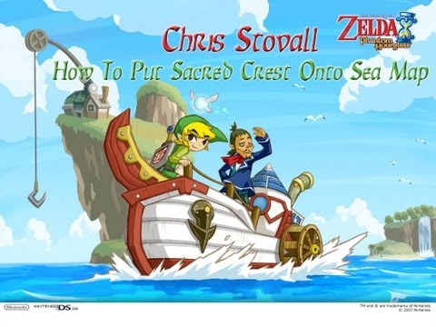 Legend of Zelda Phantom Hourglass How To Press Sacred Crest On Sea Chart