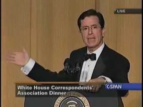 Stephen Colbert Roasts Bush at 2006 White House Correspondents Dinner