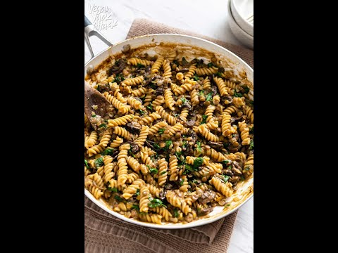 One-Pot Lentil Mushroom Pasta