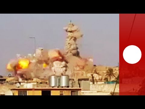 Video: Massive explosion as ISIS destroys Jonah&#039;s Tomb in Mosul
