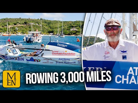 Oldham grandad breaks world record rowing solo across Atlantic Ocean