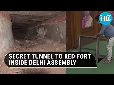 Watch: Secret tunnel to Red Fort used by British unearthed inside Delhi Assembly