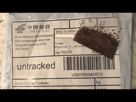 Why is China sending packages of seeds?