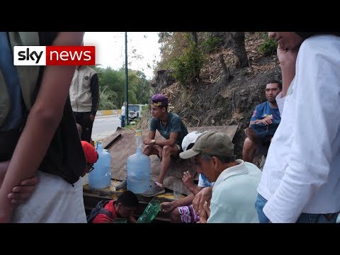 Polluted river and sewers become water sources in Caracas