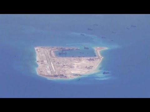 Rare look at China&#039;s artificial island-building project