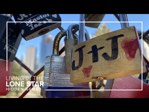 Secure your love with a lock on Houston&#039;s Love Lock Bridge