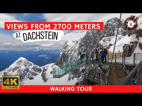 Dachstein Glacier Skywalk &amp; Hängebrücke 🇦🇹 panoramic views from 2,700 meters (4k) #ExploreAustria