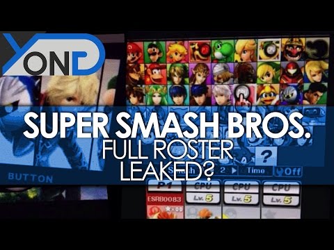 Super Smash Bros. Wii U/3DS - Full Roster Leaked? (Shulk, Duck Hunt, Bowser Jr., Snake, and More)