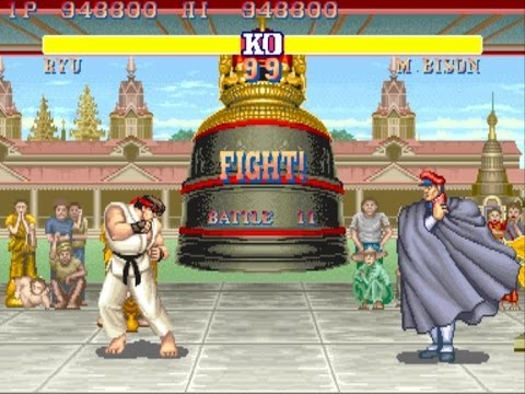 Street Fighter II: The World Warrior arcade Ryu Gameplay Playthrough Longplay