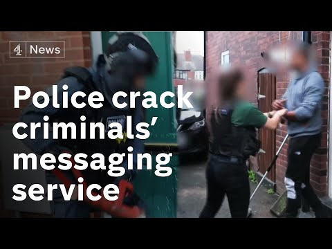 Hundreds arrested as police crack phone messaging service used by organised criminals