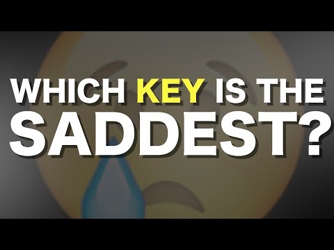 Which key is the saddest?