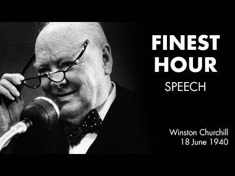 THEIR FINEST HOUR speech by Winston Churchill [BEST SOUND]