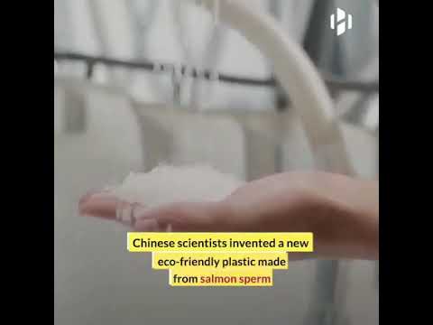 &quot;Scientists create a new type of plastic made from salmon sperm&quot;.