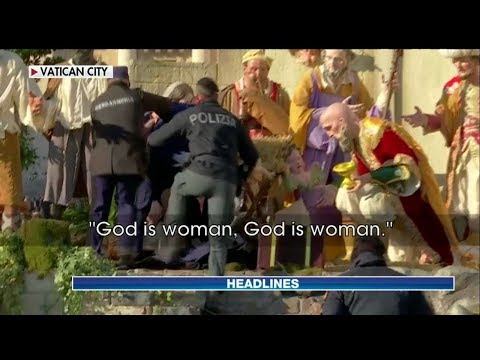 Woman Tries to Steal Jesus from Vatican Nativity