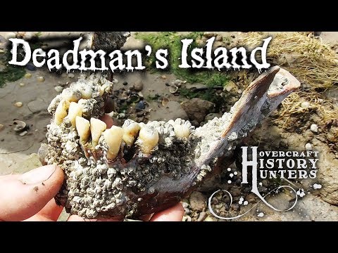 GRUESOME FINDS at Deadman&#039;s Island - Hovercraft History Hunters