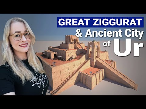 Great Ziggurat Of Ur &amp; The Ancient City In Mesopotamia. Birthplace of Abraham? Nasiriyah, Iraq.