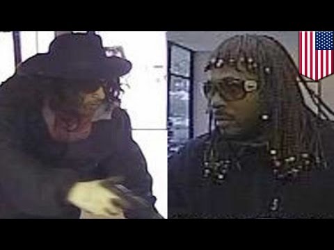 Bank robbery: Rick James &amp; Super Fly&#039;s Youngblood Priest impersonators rob bank- TomoNews
