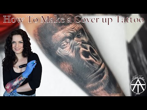 How To Make a Cover Up Tattoo - Gorilla Theme