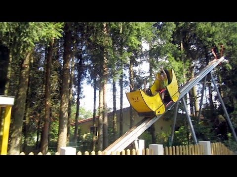 Butterfly Coaster off-ride/on-ride HD POV Bayern Park