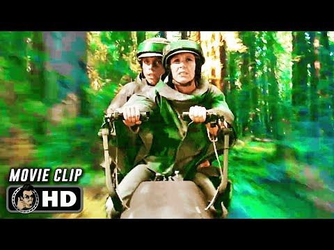 STAR WARS: RETURN OF JEDI Clip - &quot;Speeder Chase on Endor&quot; (1983) Sci-Fi
