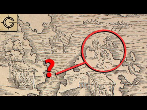 The Canadian Island with Demons on Old Maps