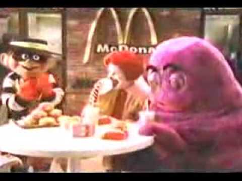 1984 Mcdonalds Grimace Commercial