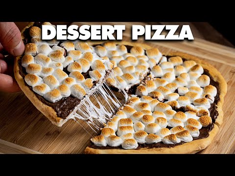 How to Make Dessert Pizza - Nutella Marshmallow Dessert Pizza Recipe!