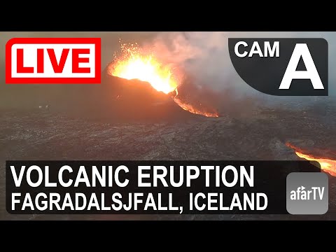 🌎 LIVE: Fagradalsfjall 2023 Volcanic Eruption (Cam A)