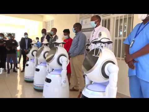 Smart Anti- Epidemic Robots Fight COVID-19 in Rwanda