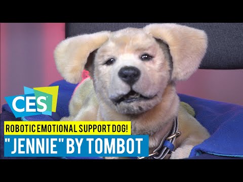 Tombot &quot;Jennie&quot; Robotic Emotional Support Dog at CES 2020!