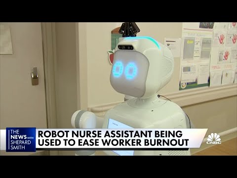 Robot &#039;nurse&#039; helps alleviate burnout among real nurses around the country
