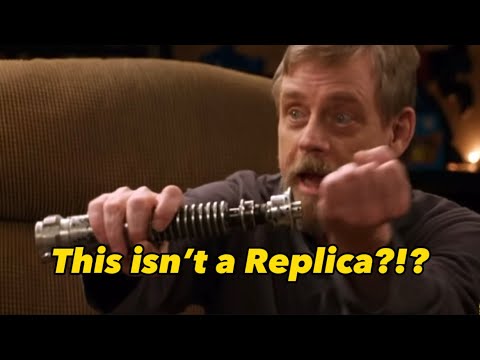 Mark Hamill GEEKS out about his old lightsaber