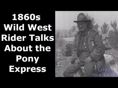 1860s Wild West Rider Talks About the Pony Express - Enhanced Video &amp; Audio [60 fps]