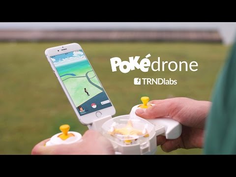 PokéDrone - Pokemon GO + mini Drone con GPS y cámara para atraparlos a todos!