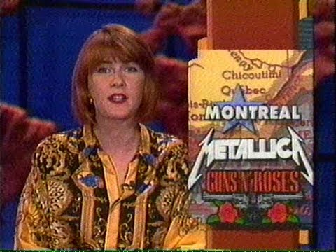 Metallica &amp; Guns N&#039; Roses - Montreal Riot TV News Report (1992)