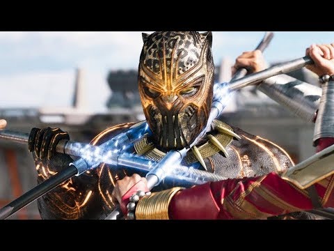 Black Panther Vs Killmonger Final Battle Fight Scene Black Panther 2018 Movie CLIP HD