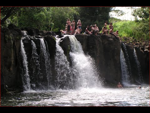 Visiting Kipu Falls, Waterfall in East Kauai, Hawaii, United States