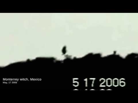 Real Mexican flying witch Monterrey caught on tape Long version full hd La Bruja ghost